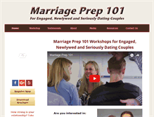 Tablet Screenshot of marriageprep101.com